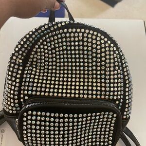 Black Studded Backpack